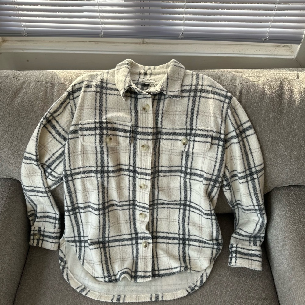 American Eagle Plaid Shacket
